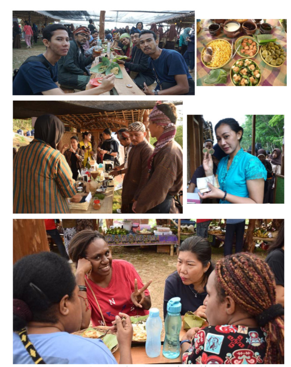 Pasar Sempulur, coins, various food and friends